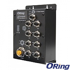 Unmanaged switch, 8x 10/100/500/1000 M12 (ORing TGXS-1080-M12)
