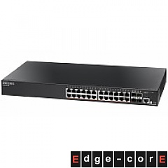 Smart switch, 24x 10/100/1000 RJ-45, 4 slide-in SFP, PoE+, 19" (Edge-corE ECS2100-28P)