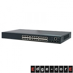 Managed switch, 24x 10/100/1000 RJ-45, 4x 10G SFP+, 19" (Edge-corE ECS4120-28T)