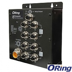 Unmanaged switch, 8x 10/100/1000 M12 PoE (ORing TGXPS-1080-M12-MV)