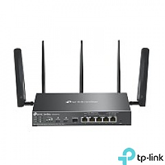 3000Mbps Wireless gigabit VPN Router Omada, 5x 10/100/1000 RJ-45, 1 SFP slots, PoE+, desktop (TP-Link ER706WP-4G)