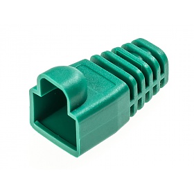 Cable boot w/ear, o.d. 6.0 mm, green