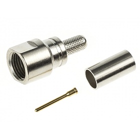 FME male connector, crimp type, RG58