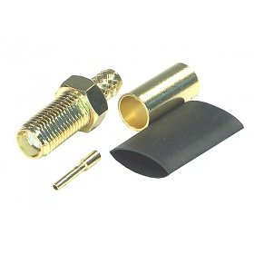 SMA female connector, crimp type, RG58