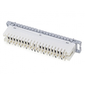 10 pairs disconnect module, number 0-9, white