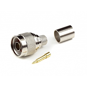 N male connector, crimp type, H1000
