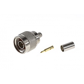 N male connector, crimp type, H155