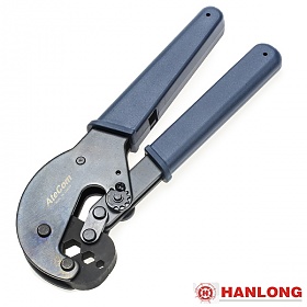 Coaxial hex crimping tool (Hanlong HT-106E)