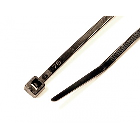 Cable ties, 2.5 x 200 mm, black