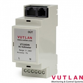DIN AC voltage monitor (Vutlan VT520DIN)