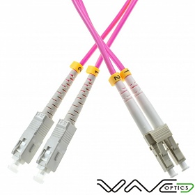 Patchcord SC/UPC-LC/UPC, MM, 50/125 duplex, OM4 fiber, 0.5 m