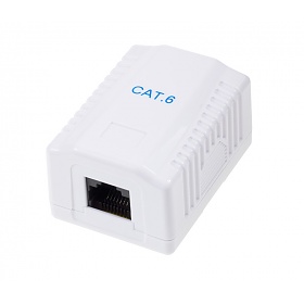 Cat. 6 UTP surface-mount box, 1x RJ-45