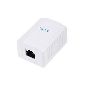 Cat. 6 STP surface-mount box, 1x RJ-45