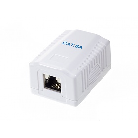 Cat. 6a STP surface-mount box, 1x RJ-45