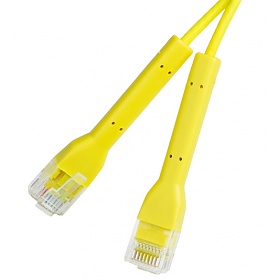 Patch cable UTP cat. 6a, 3.0 m, yellow, LSOH, ultra-flex