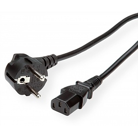 Power cable, 90DG, 10A/250V, 1.8 m