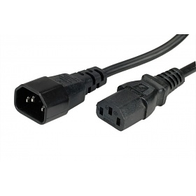 Power cable, C13-C14, 10A/250V, 1.8 m