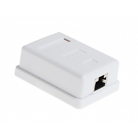 Cat. 6a STP surface-mount box, 1x RJ-45