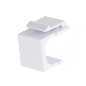 Blank keystone adaptor, white