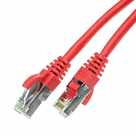 Patch cable FTP cat. 6,  0.25 m, red LSOH