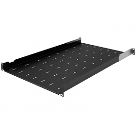 Shelf, 19", 450-610 mm, adjustable, 1U. black