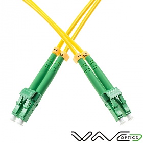 Fiber optic patch cord, LC/APC-LC/APC, SM, 9/125 duplex, G652D fiber, L=10m