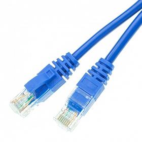 Patch cable UTP cat. 6, 10.0 m, blue