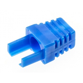 Cable boot w/inserts, blue