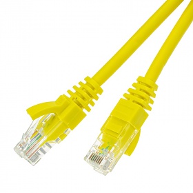 Patch cable UTP cat. 5e,  0.5 m, yellow