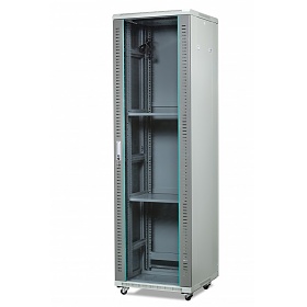 Server Cabinet, Rack 19", 42U, floor standing, glass door, 2000x600x600mm