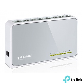 TP-Link TL-SF1008D, Unmanaged switch,  8x 10/100 RJ-45, desktop 