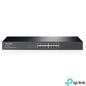TP-Link TL-SF1016, Unmanaged switch, 16x 10/100 RJ-45, 19" 