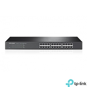 TP-Link TL-SF1024, Unmanaged switch, 24x 10/100 RJ-45, 19" 