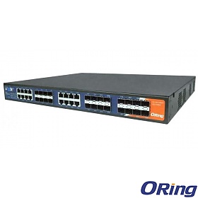 ORing RGS-9168GCP-EU, Industrial Managed switch, 16x 10/100/1000 COMBO Ports with SFP + 8 slide-in SFP slots, O/Open-Ring <30ms