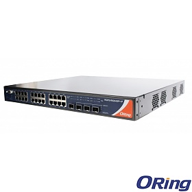 ORing RGS-9244GP, Managed switch, 24x 10/1000 RJ-45 + 4 slide-in SFP slots, O-Ring <30ms