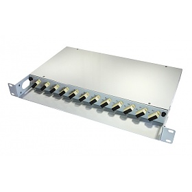 Fiber optic Splice box, 12xSC/UPC MM duplex, 24x pigtail SC/UPC MM 1m