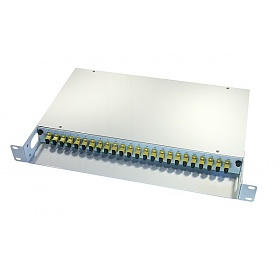 Fiber optic Splice box, 24xSC/UPC MM simplex, 24x pigtail SC/UPC MM 1m