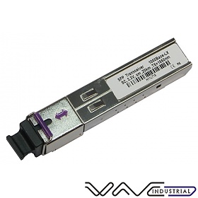 Industrial SFP WDM Module, 1Gb, SC LM, 20km, TX:1550nm