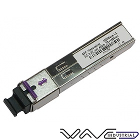 Industrial SFP WDM Module, 1Gb, SC SM, 40km, TX:1550nm, DDMI