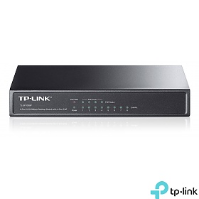 TP-Link TL-SF1008P, Unmanaged switch, PoE,  8x 10/100 RJ-45, desktop 