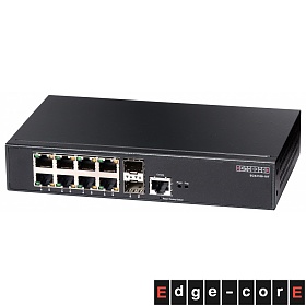 Smart switch,  8x 10/100/1000 RJ-45, 2 slide-in SFP, 9" (19") (Edge-corE ECS2100-10T)