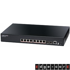Edge-corE ECS2100-10P, Smart switch,  8x 10/100/1000 RJ-45, 2 slide-in SFP, 9" (19")