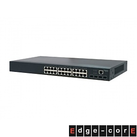 Managed switch, 24x 10/100/1000 RJ-45, 4x 10G SFP+, 19" (Edge-corE ECS4120-28T)