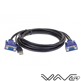 KVM cable, Wave KVM , M-P15F, USB, 3.0 m