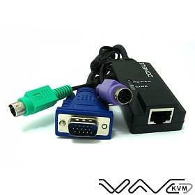 KVM dongle, Wave KVM , RJ-45 to PS/2+VGA , Cat.5 (WK-C5PS2)