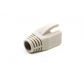 Cable boot w/ear, o.d. 8.0 mm, grey