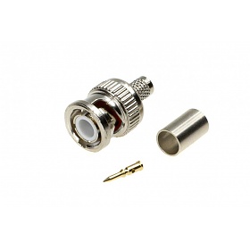 BNC male connector, crimp type, H155