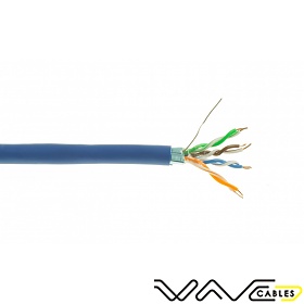 Cable F/UTP, cat.5E, blue, LSOH, 4x2x24 AWG, 305m, solid (Wave Cables)