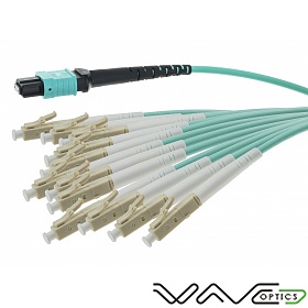 Patchcord MPO(F)-LC/UPC, MM, 50/125, 12F, OM3 fiber, 20 m