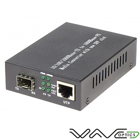 SFP media converter, 10/100Mb RJ-45/SFP slot 100 Mbps (Wave Optics, WO-KF-SFP)